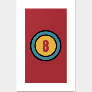 The Number 8 - eight - eighth Posters and Art